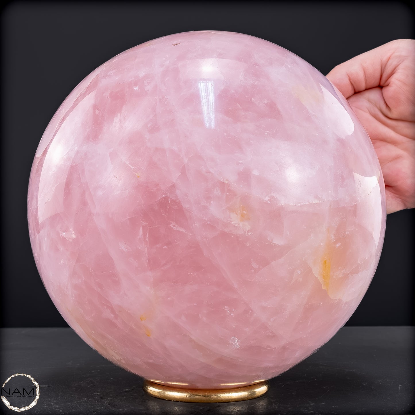 Natürliche Rosenquarz Kristall-Kugel aus Brasilien - 7440,47 g - 164mm