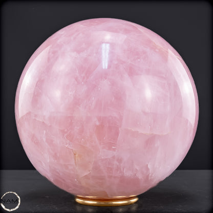 Natürliche Rosenquarz Kristall-Kugel aus Brasilien - 7440,47 g - 164mm