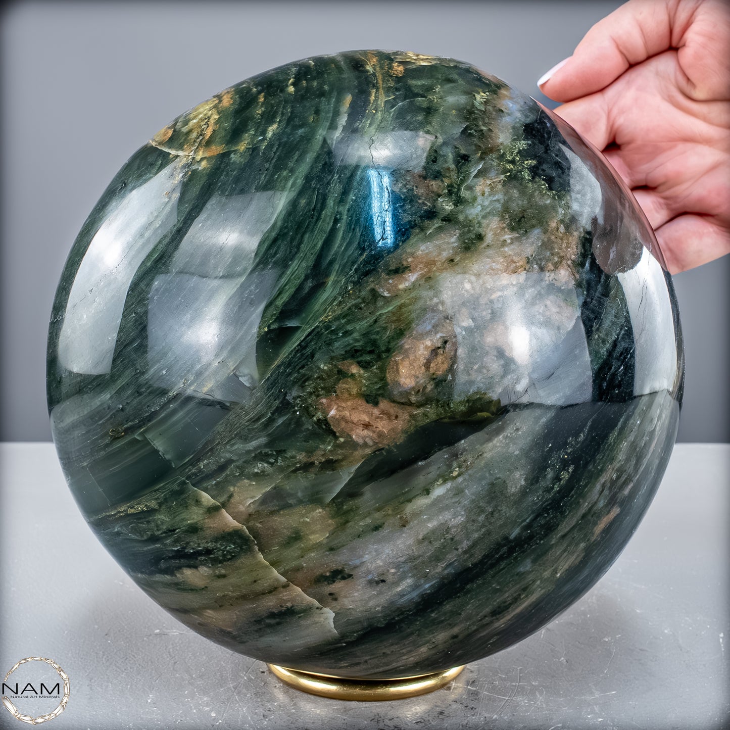 Natürliche Grüne-Quarzkristall Kugel aus Brasilien - 9127,82 g