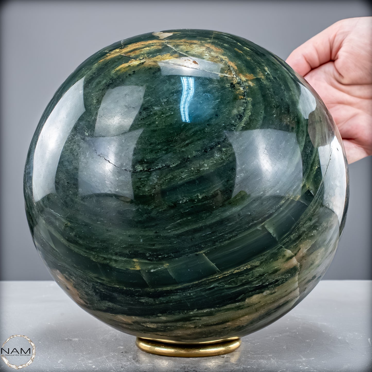 Natürliche Grüne-Quarzkristall Kugel aus Brasilien - 9127,82 g