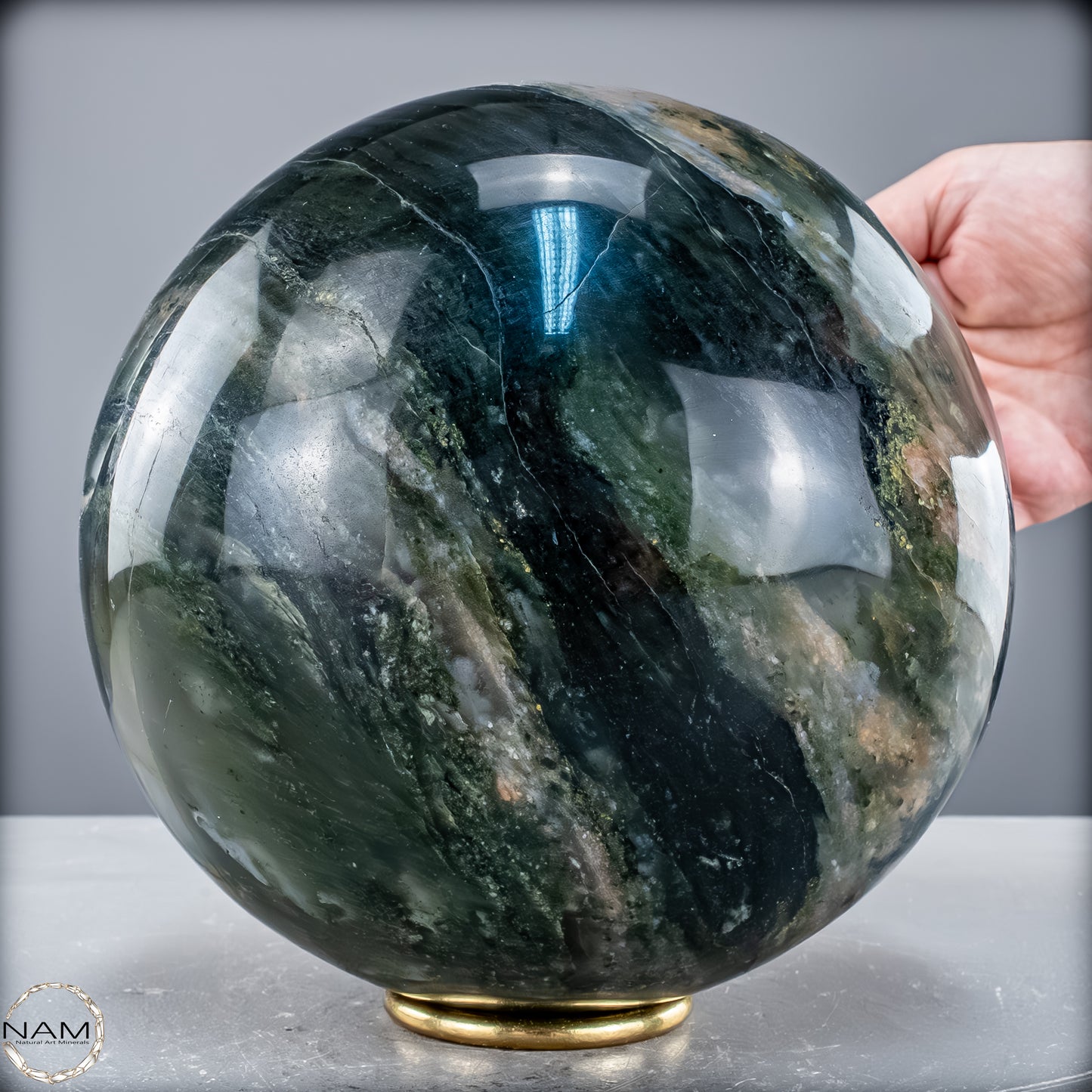 Natürliche Grüne-Quarzkristall Kugel aus Brasilien - 9127,82 g