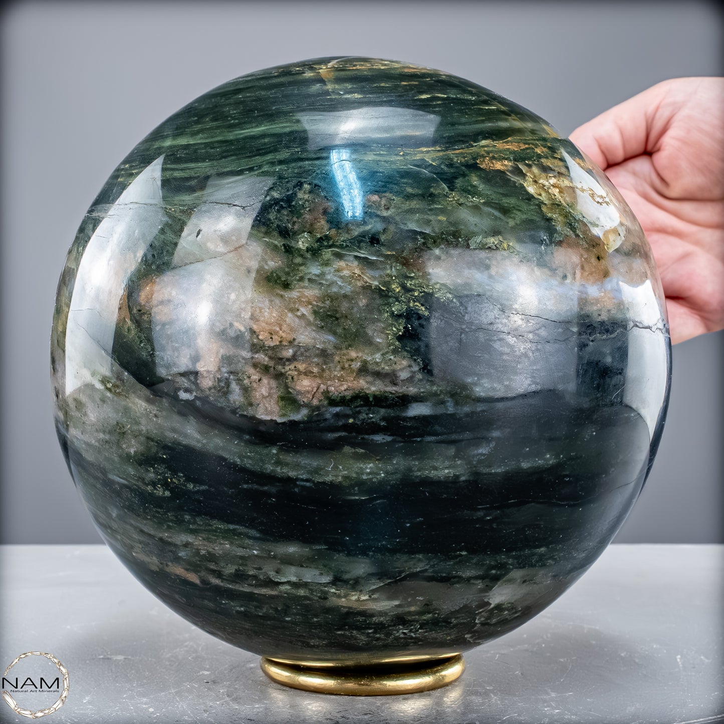 Natürliche Grüne-Quarzkristall Kugel aus Brasilien - 9127,82 g