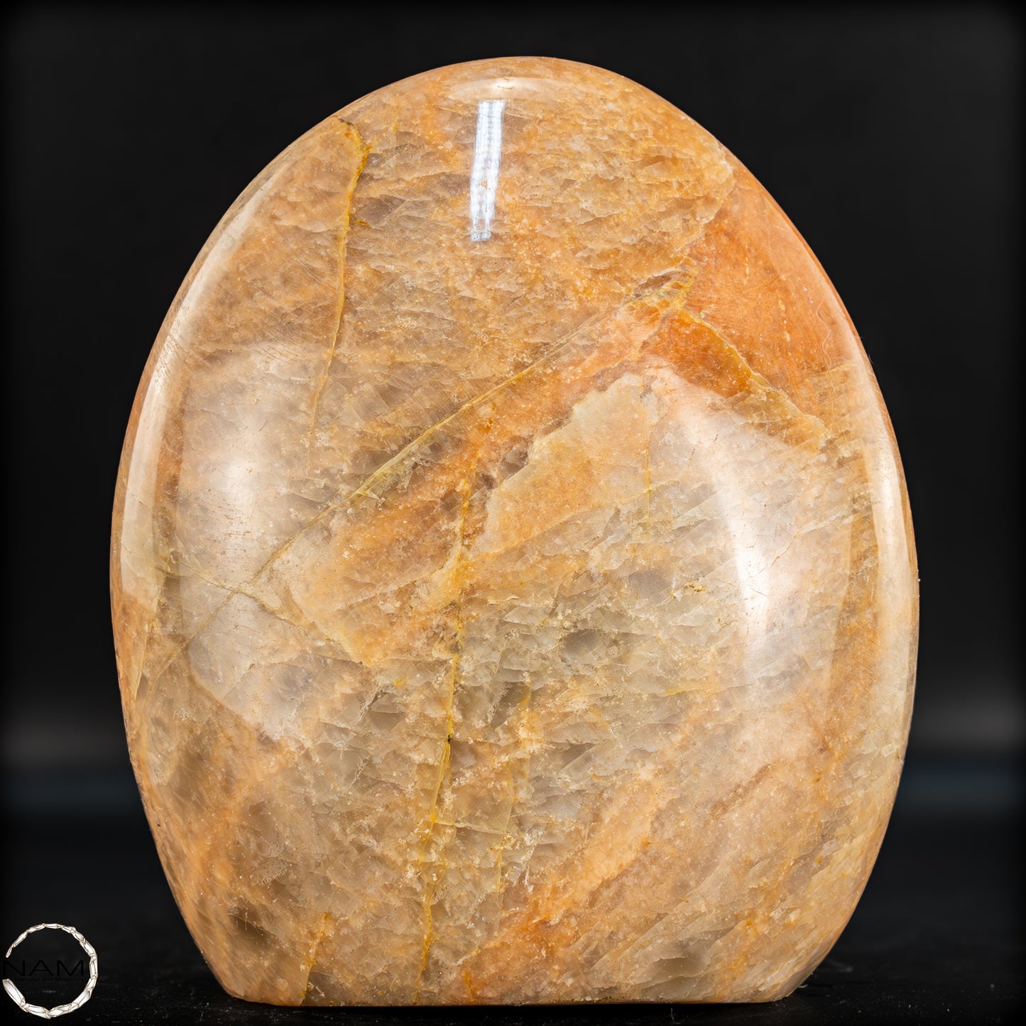 Natürliche Pfirsich-Mondstein Freiform - 1231,25g