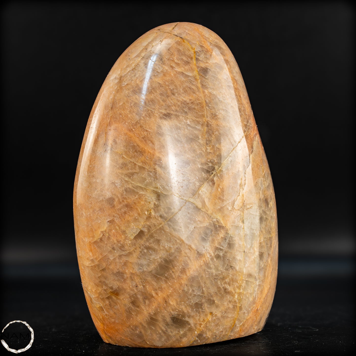 Natürliche Pfirsich-Mondstein Freiform - 1231,25g