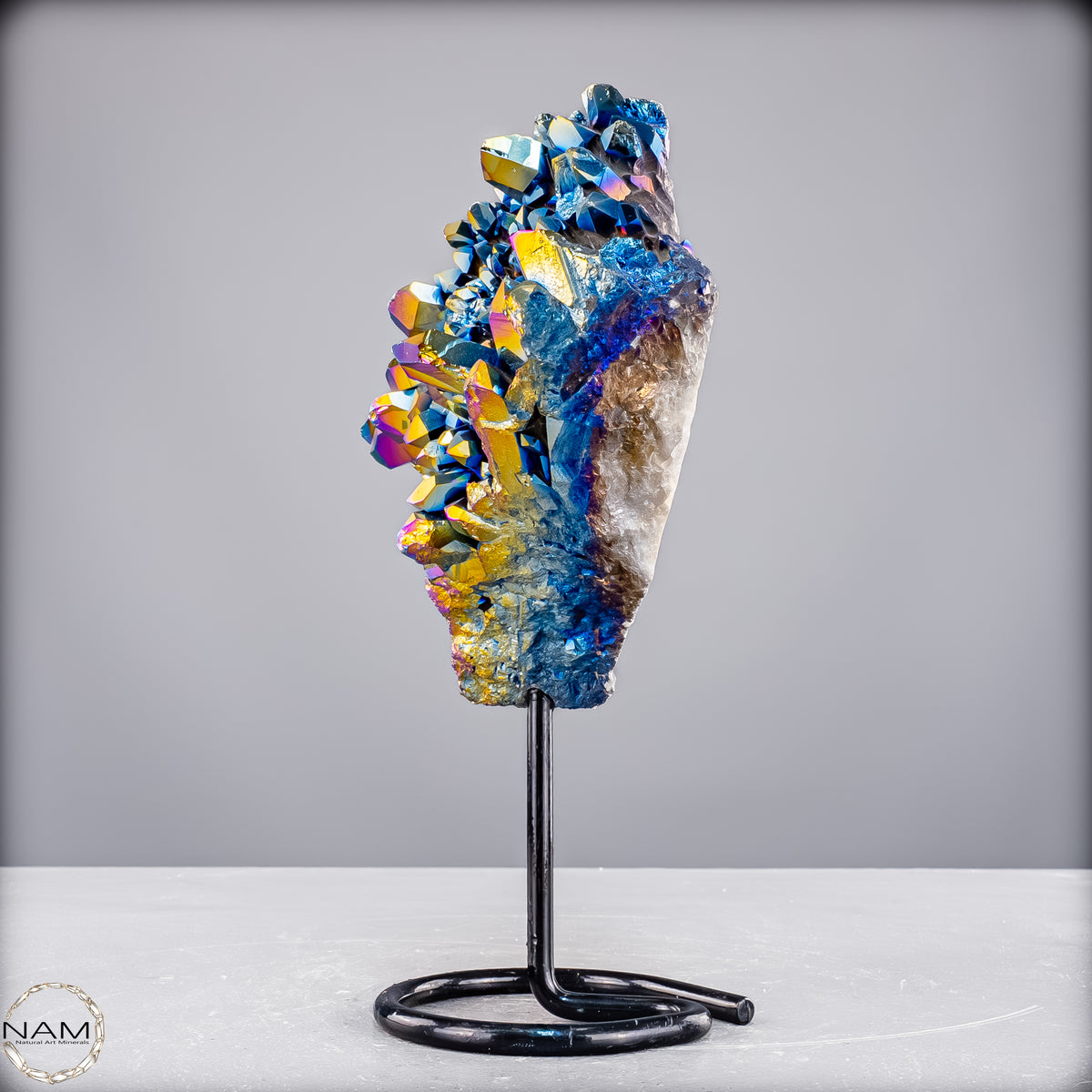 Kristall-Aura-Amethyst auf Ständer – 1461,37 g