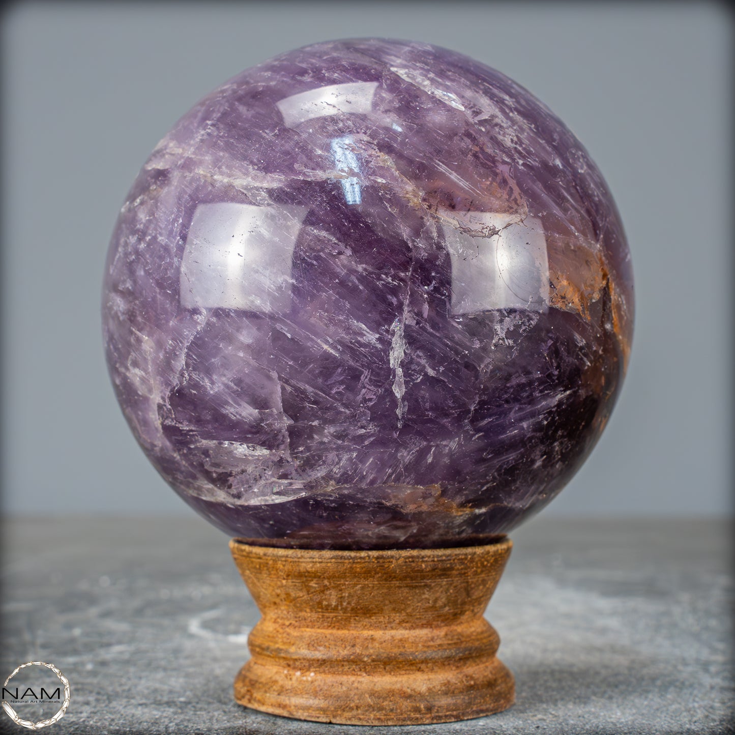 Natürliche Amethyst-Kristall Kugel, Brasilien - 688,07g - 79mm