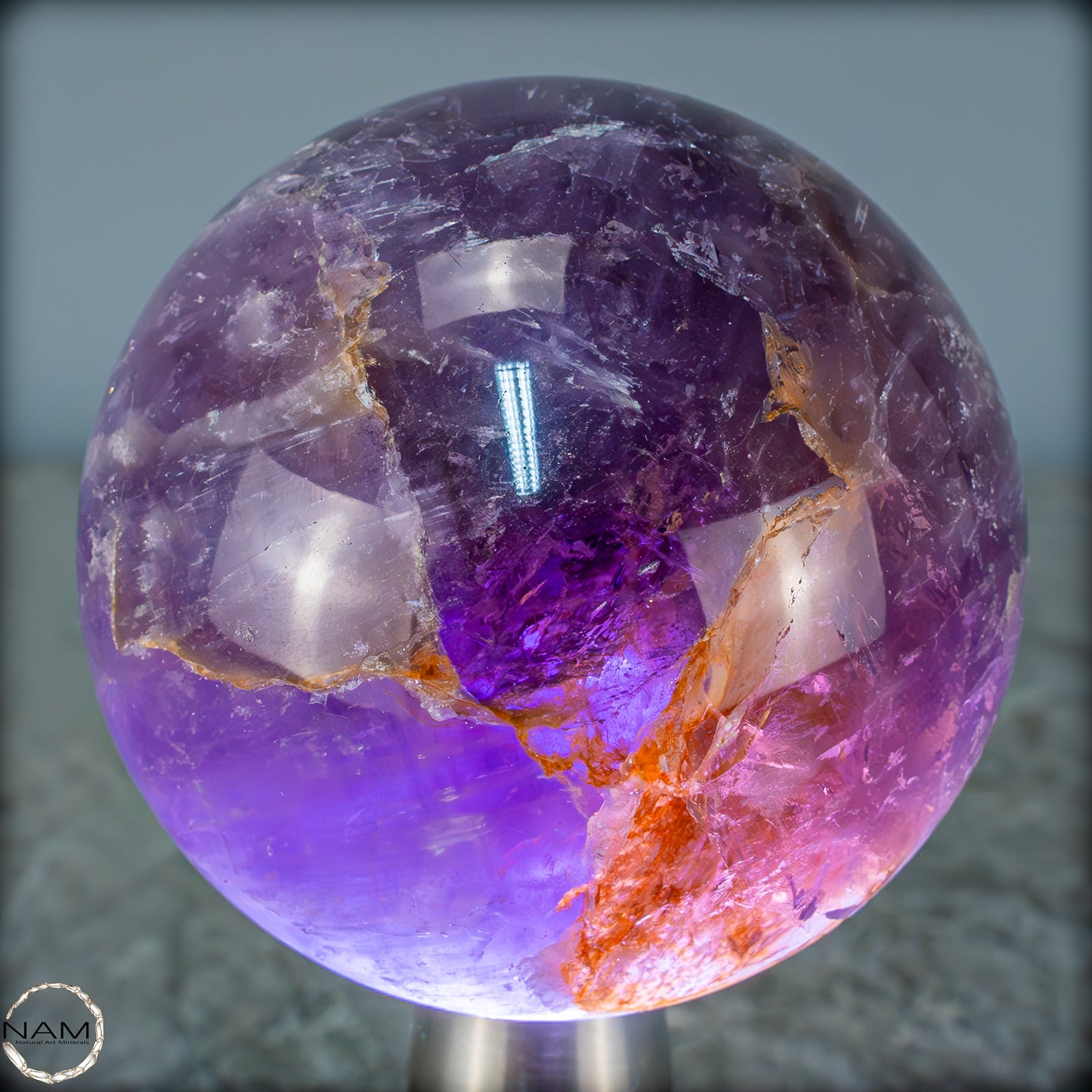 Natürliche Amethyst-Kristall Kugel, Brasilien - 688,07g - 79mm