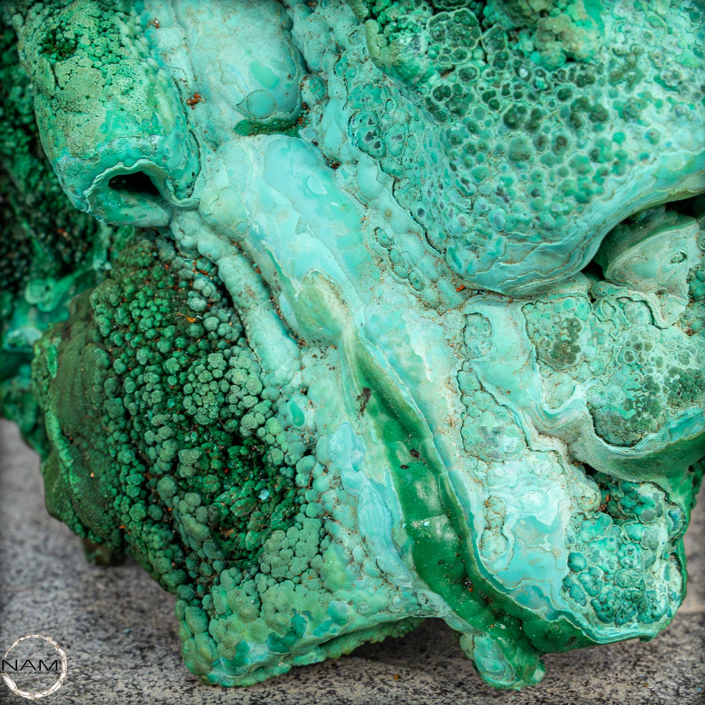 Natürliche Malachit und Chrysocolla Skulptur- 1085,71g