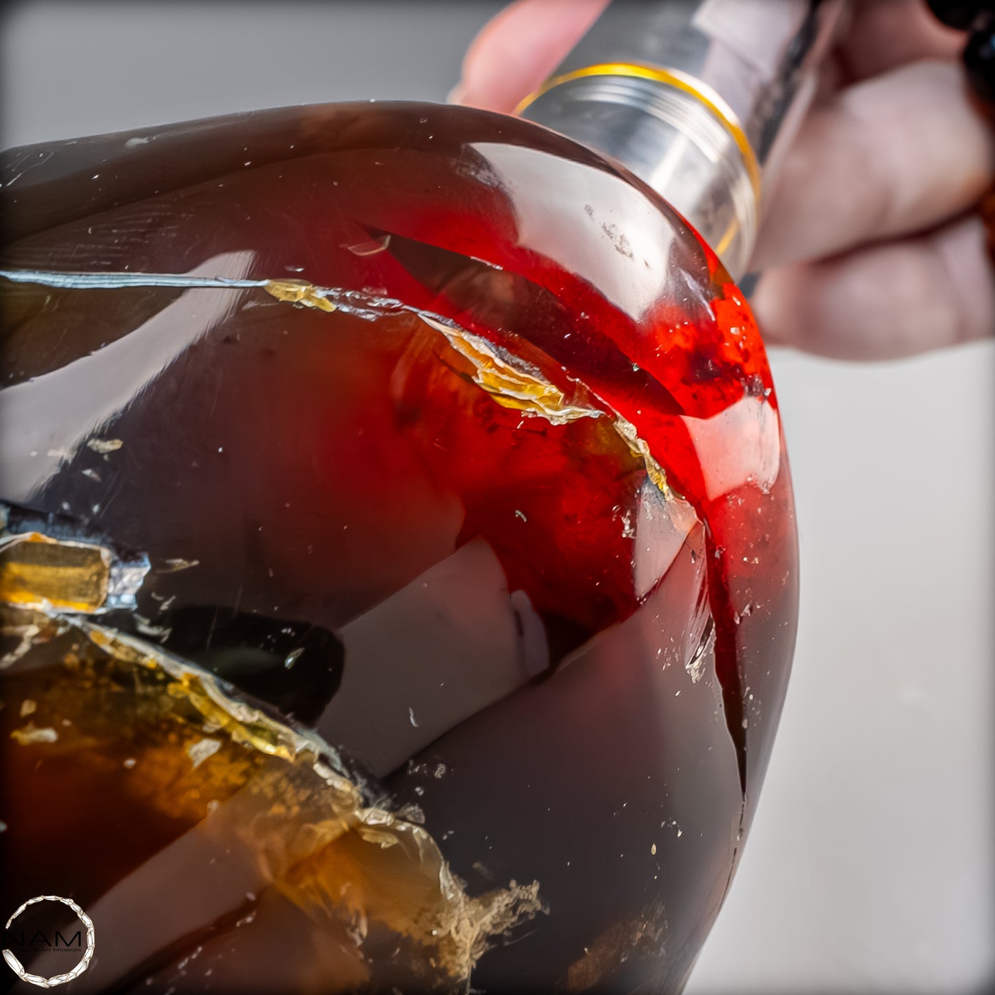 Naturlicher Blau-Roter Bernstein aus Indonesien - 6346,19 g