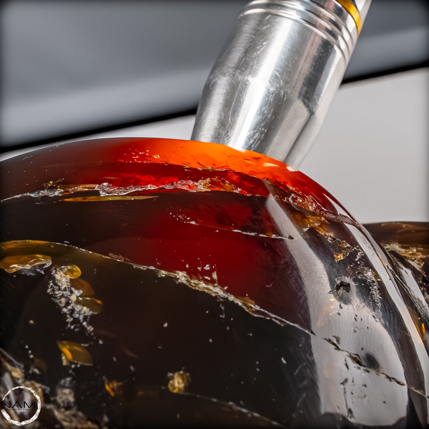 Naturlicher Blau-Roter Bernstein aus Indonesien - 6346,19 g