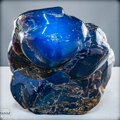 Naturlicher Blau-Roter Bernstein aus Indonesien - 6346,19 g