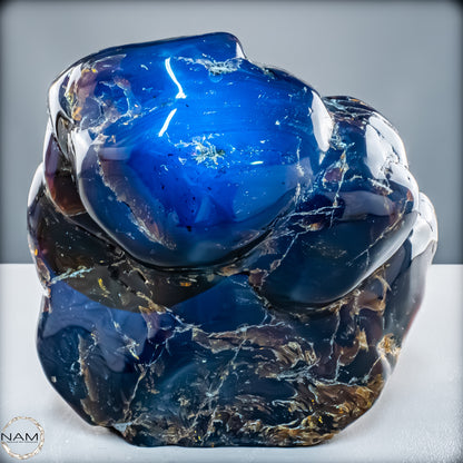 Naturlicher Blau-Roter Bernstein aus Indonesien - 6346,19 g