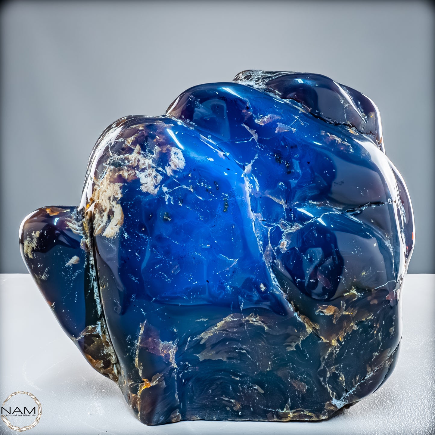 Naturlicher Blau-Roter Bernstein aus Indonesien - 6346,19 g