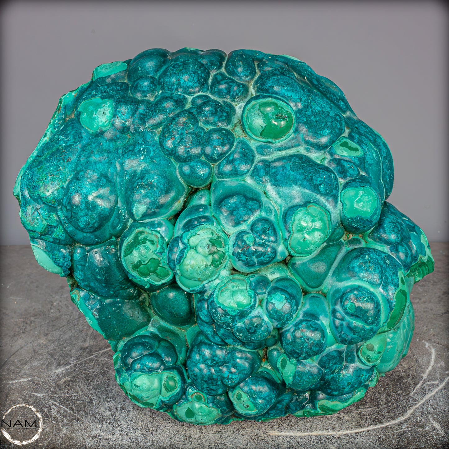 Natürlicher Botryoidaler Chrysokolla und Malachit, sehr selten - 11178,12g