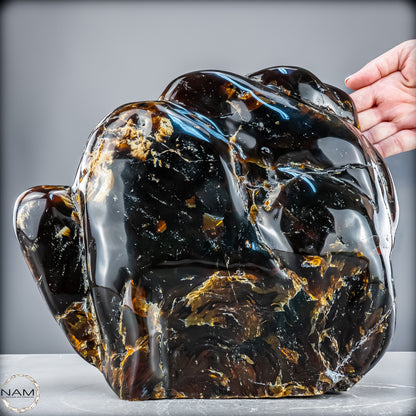 Naturlicher Blau-Roter Bernstein aus Indonesien - 6346,19 g