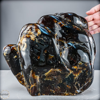 Naturlicher Blau-Roter Bernstein aus Indonesien - 6346,19 g