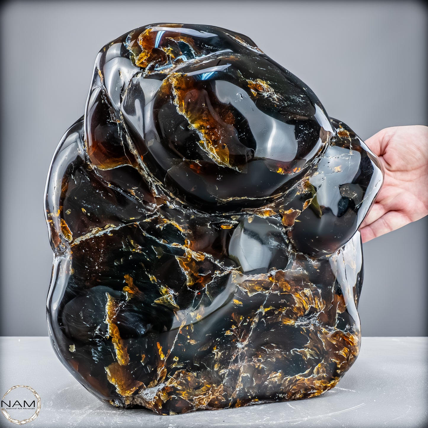 Naturlicher Blau-Roter Bernstein aus Indonesien - 6346,19 g