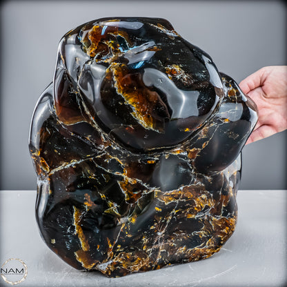 Naturlicher Blau-Roter Bernstein aus Indonesien - 6346,19 g