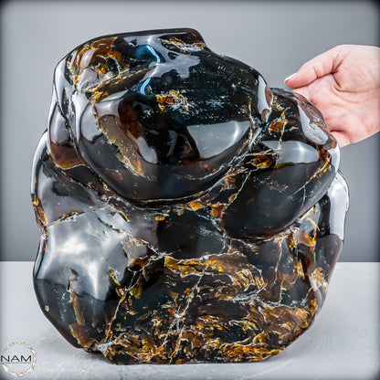 Naturlicher Blau-Roter Bernstein aus Indonesien - 6346,19 g