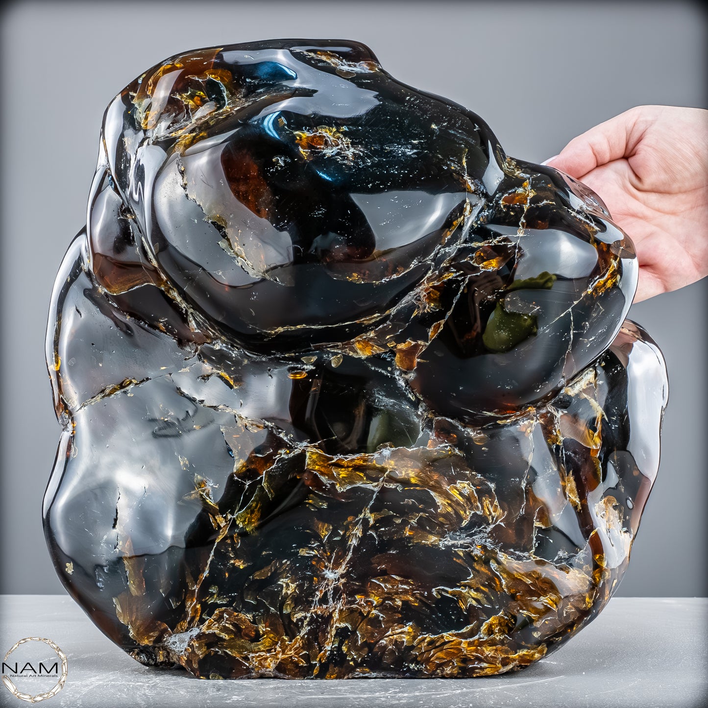 Naturlicher Blau-Roter Bernstein aus Indonesien - 6346,19 g