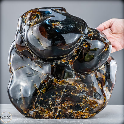 Naturlicher Blau-Roter Bernstein aus Indonesien - 6346,19 g