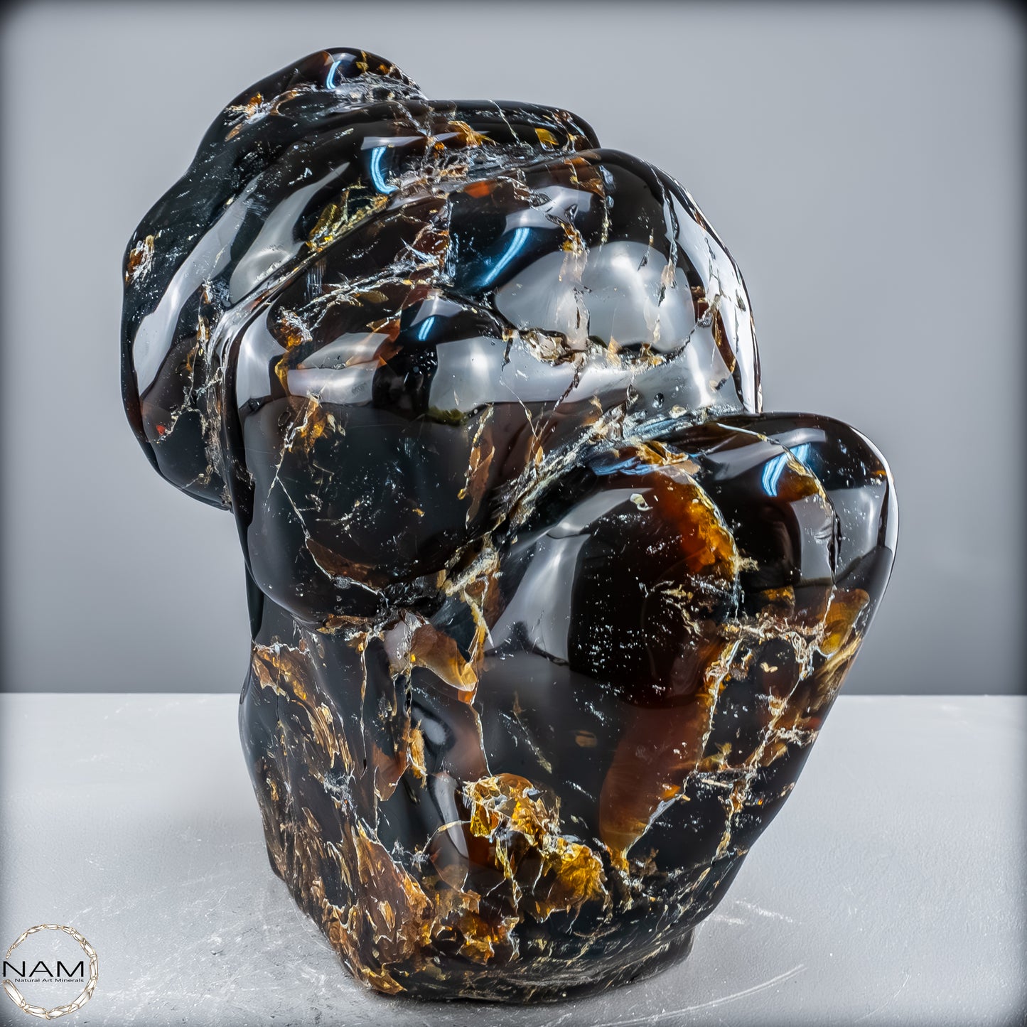 Naturlicher Blau-Roter Bernstein aus Indonesien - 6346,19 g