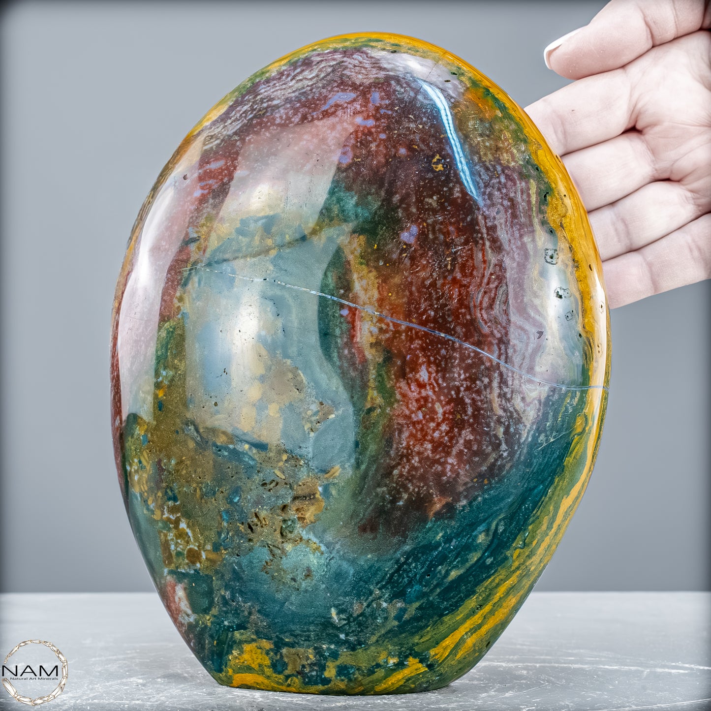 Natürliche Ozean-Jaspis Kristall-Freiform - 3361,54 g