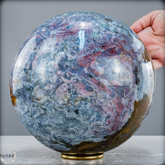 Natürliche Ocean-Jaspis-Achat Kugel - 12363,41 g