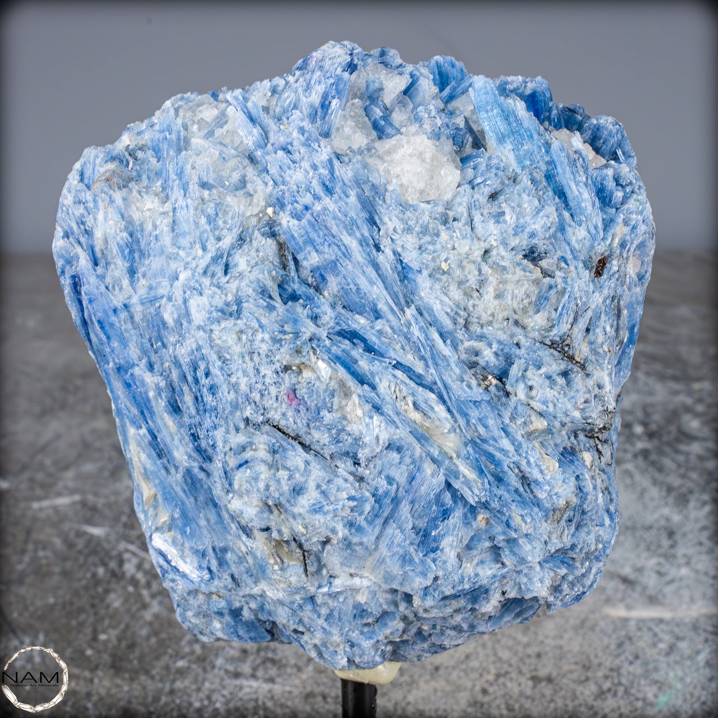 Natürlicher Kyanit-Kristall Cluster auf Ständer aus Brasilien - 914,93g