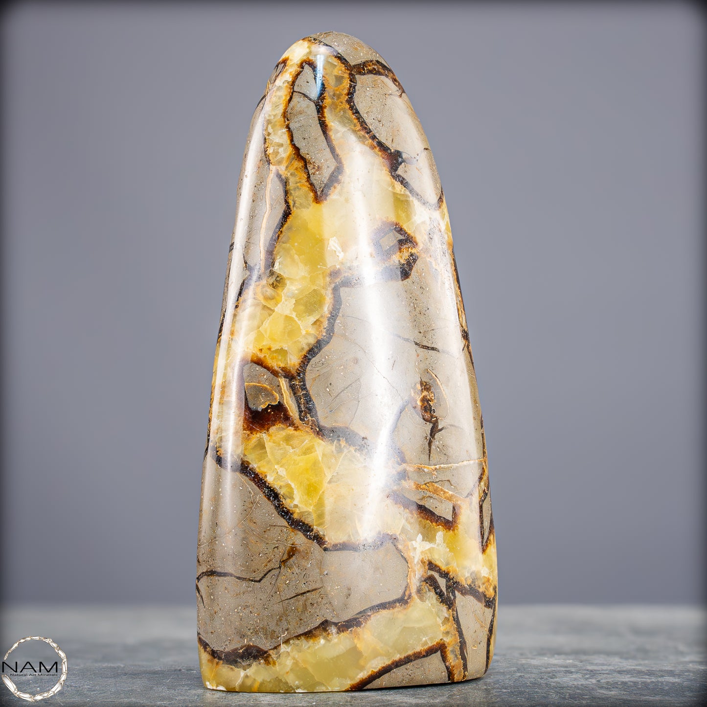 Natürliche Septarien-Kristall Freiform - 985,12g