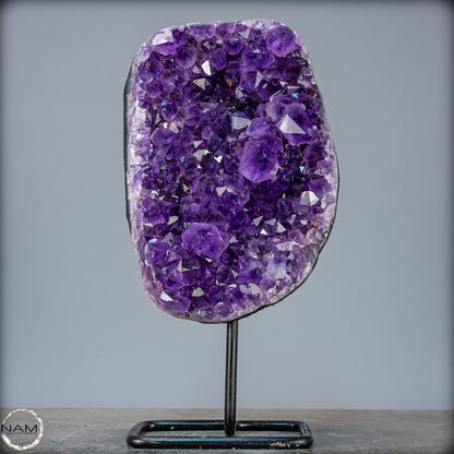 Natürliche Amethyst-Kristalle/Druse auf Ständer - 4520,21g