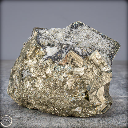 Natürliche Pyrit, Quarz und Galena Kristallcluster - 1231,93g
