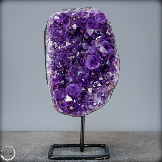 Natürliche Amethyst-Kristalle/Druse auf Ständer - 4520,21g