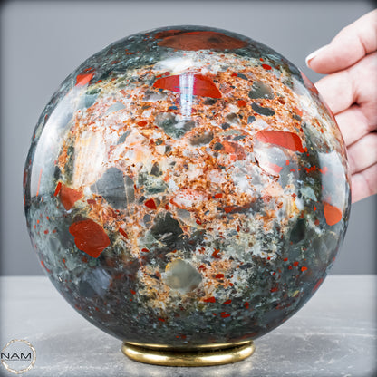Natürliche Drachenblut-Jaspis Kugel aus Afrika - 5000,91 g