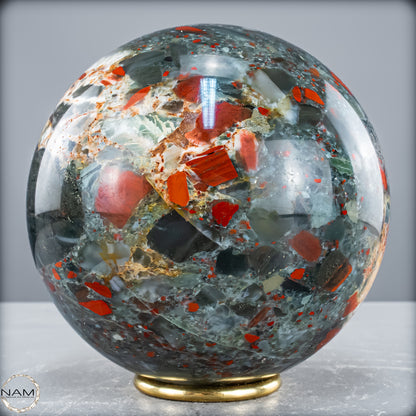 Natürliche Drachenblut-Jaspis Kugel aus Afrika - 5000,91 g