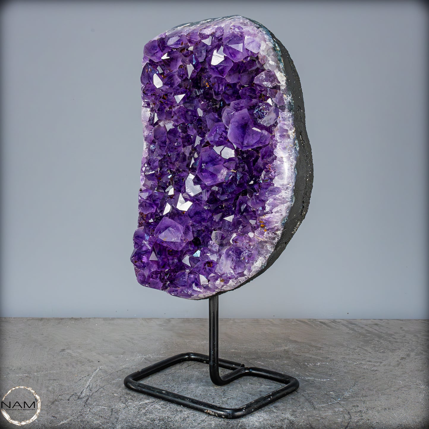 Natürliche Amethyst-Kristalle/Druse auf Ständer - 4520,21g