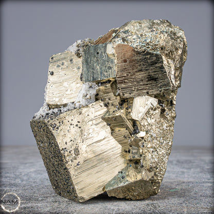 Natürliche Pyrit, Quarz und Galena Kristallcluster - 1231,93g