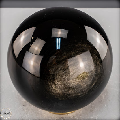 Natürliche Schwarze Schimmernde Obsidian Kristall-Kugel - 3054,17 g