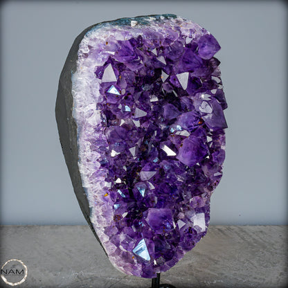 Natürliche Amethyst-Kristalle/Druse auf Ständer - 4520,21g