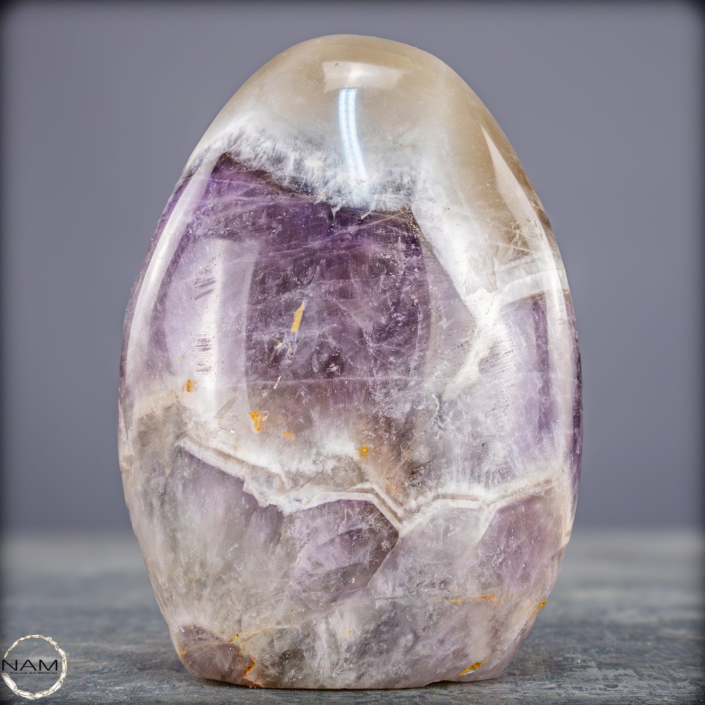 Amethyst Chevron Freiform – Harmonie aus Kraft und Klarheit - 545,19g