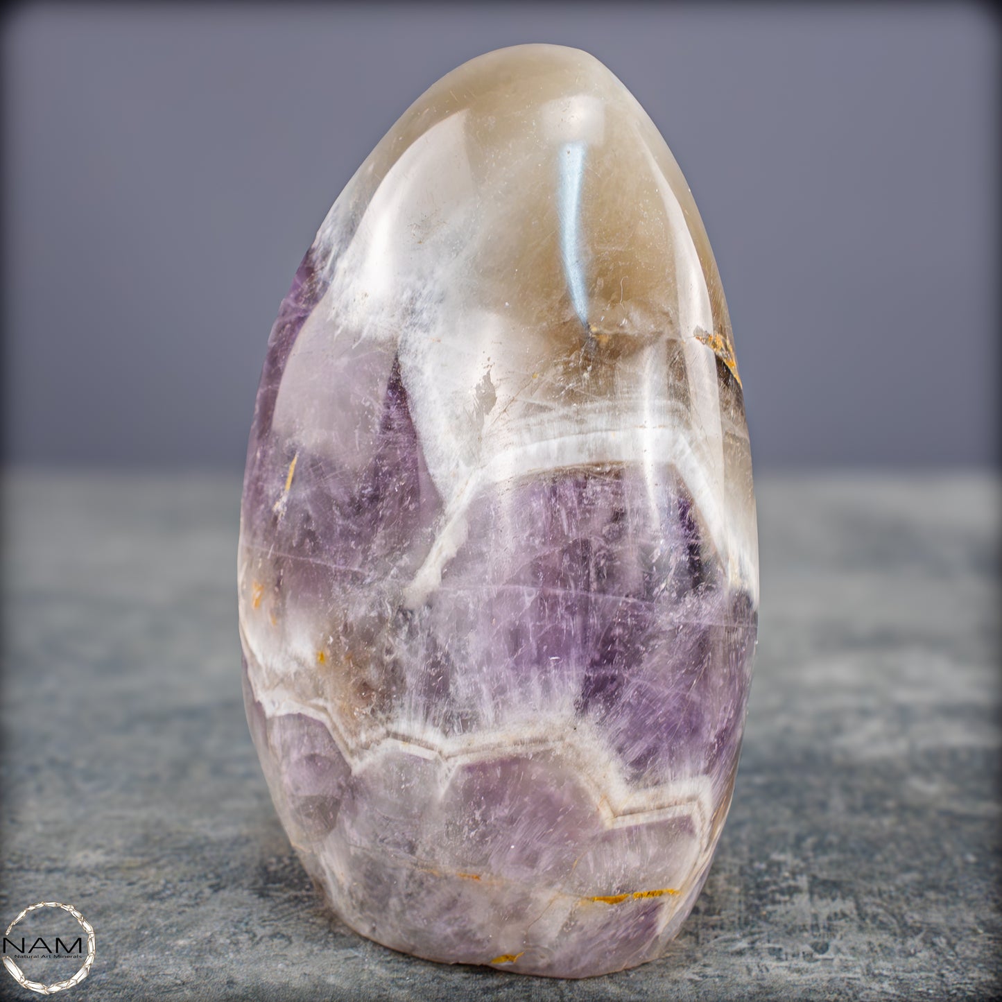 Amethyst Chevron Freiform – Harmonie aus Kraft und Klarheit - 545,19g