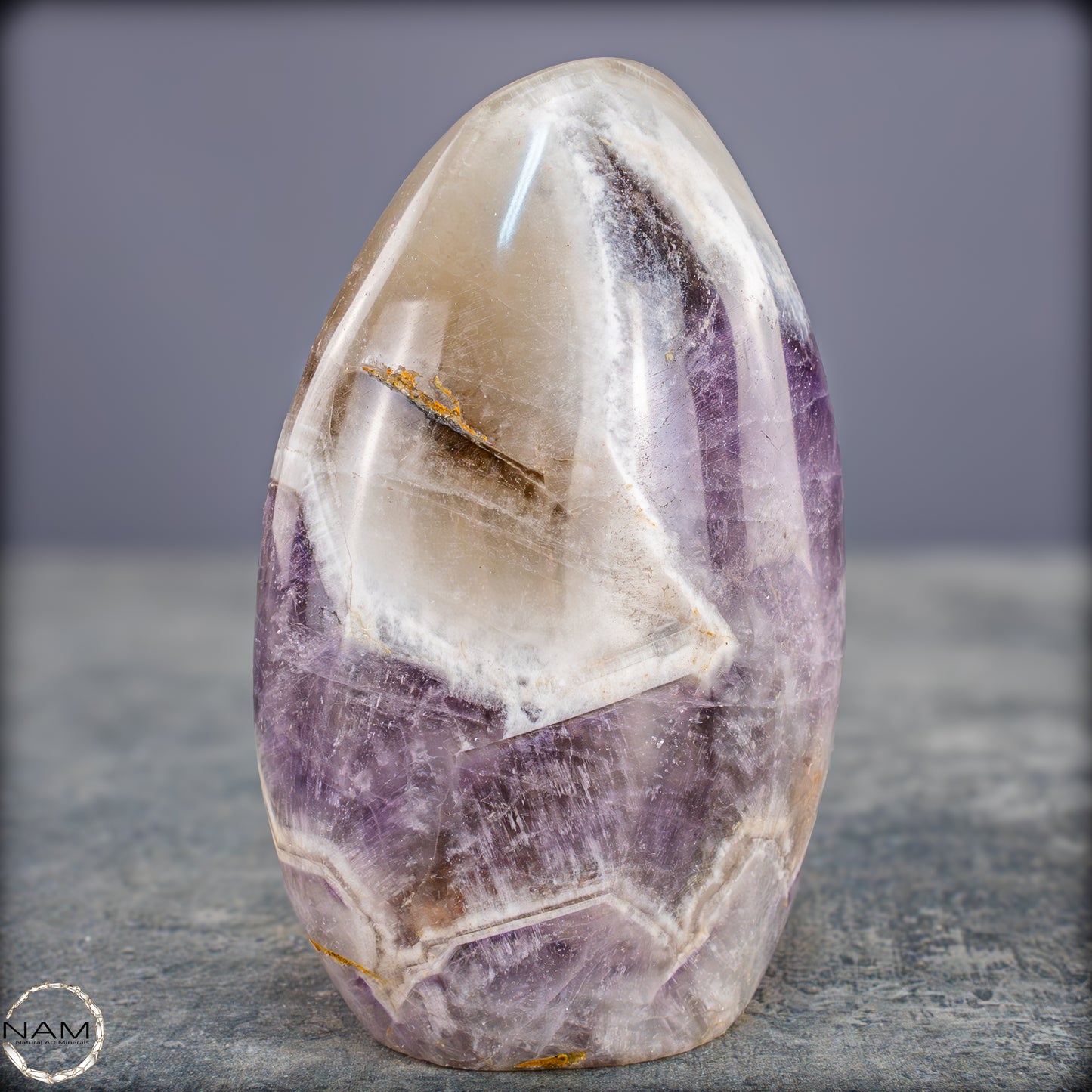 Amethyst Chevron Freiform – Harmonie aus Kraft und Klarheit - 545,19g