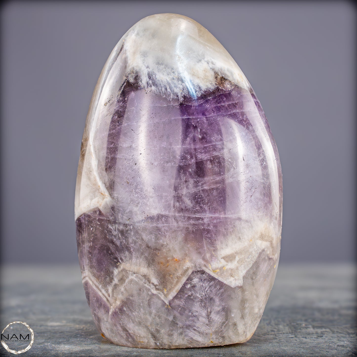 Amethyst Chevron Freiform – Harmonie aus Kraft und Klarheit - 545,19g