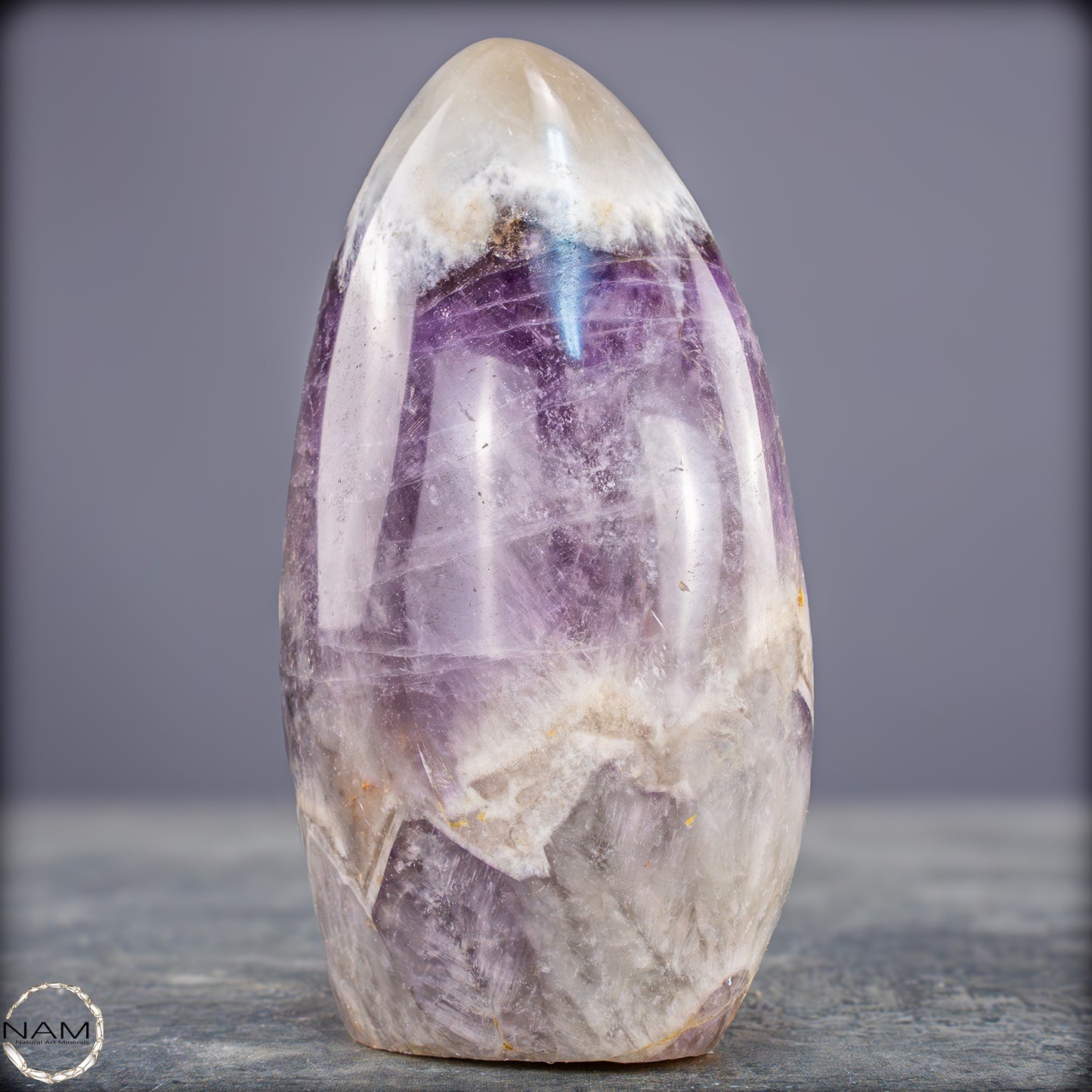 Amethyst Chevron Freiform – Harmonie aus Kraft und Klarheit - 545,19g
