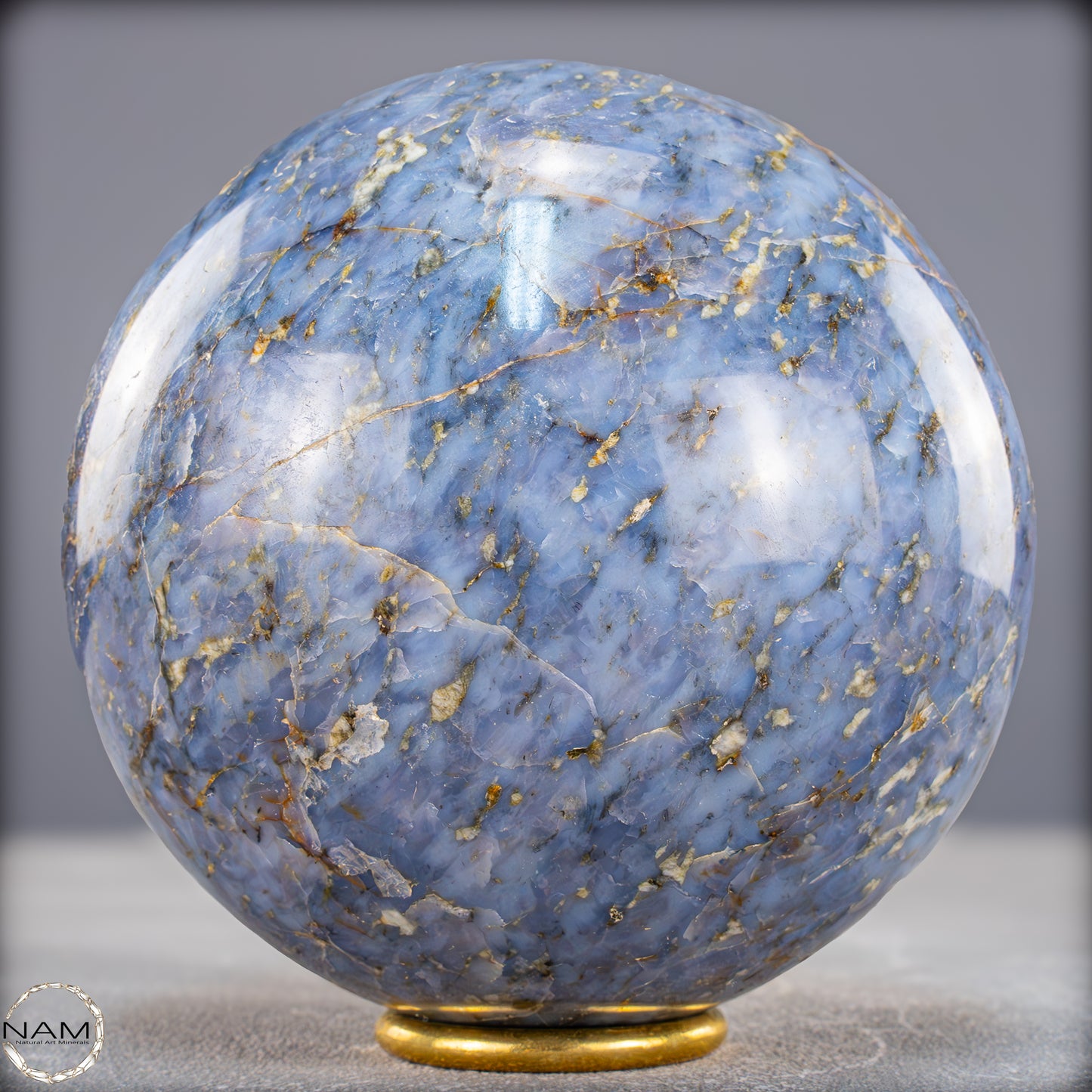 Natürliche Blaue Quarz Kugelaus Brasilien - 2160,15g