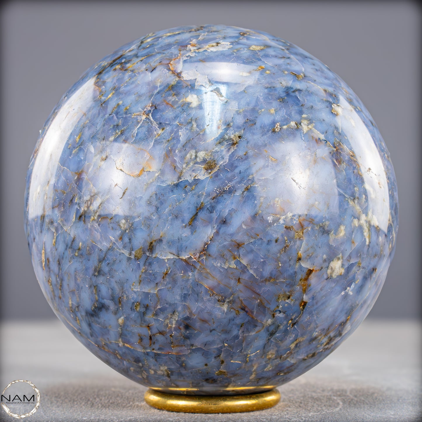 Natürliche Blaue Quarz Kugelaus Brasilien - 2160,15g