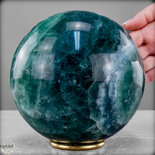 Natürliche Grüne Fluorit Kristallkugel, Spitzenqualität - 5472,69 g