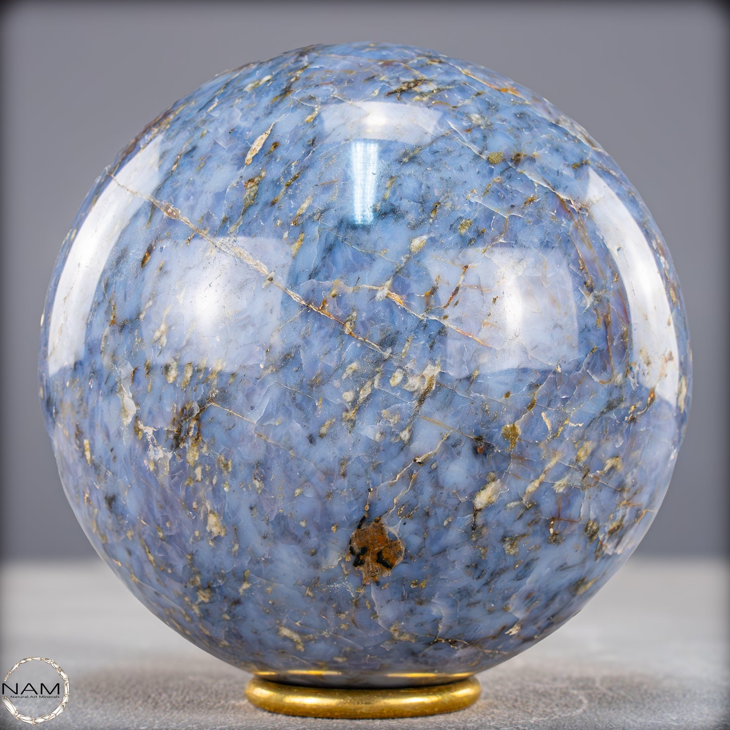 Natürliche Blaue Quarz Kugelaus Brasilien - 2160,15g