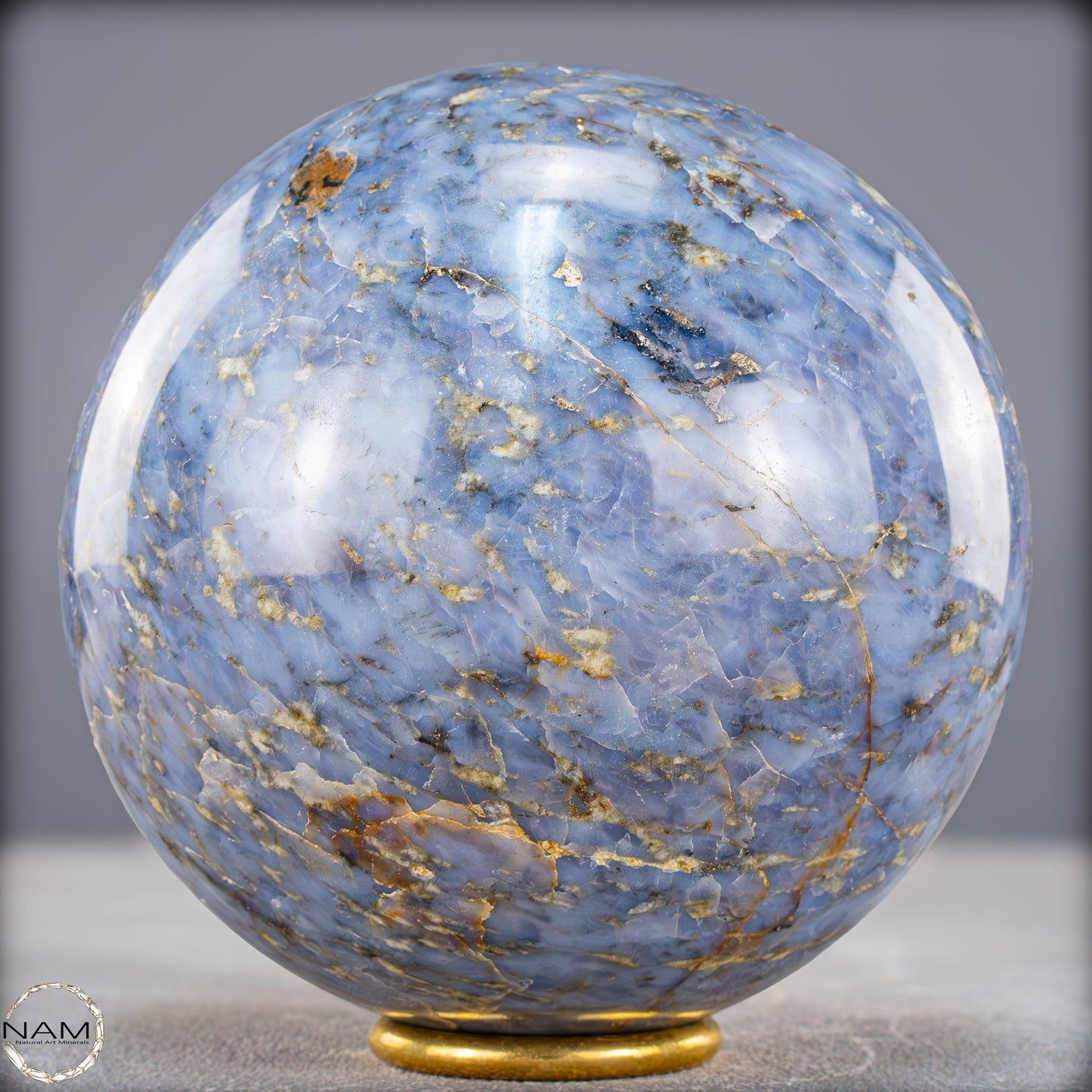 Natürliche Blaue Quarz Kugelaus Brasilien - 2160,15g