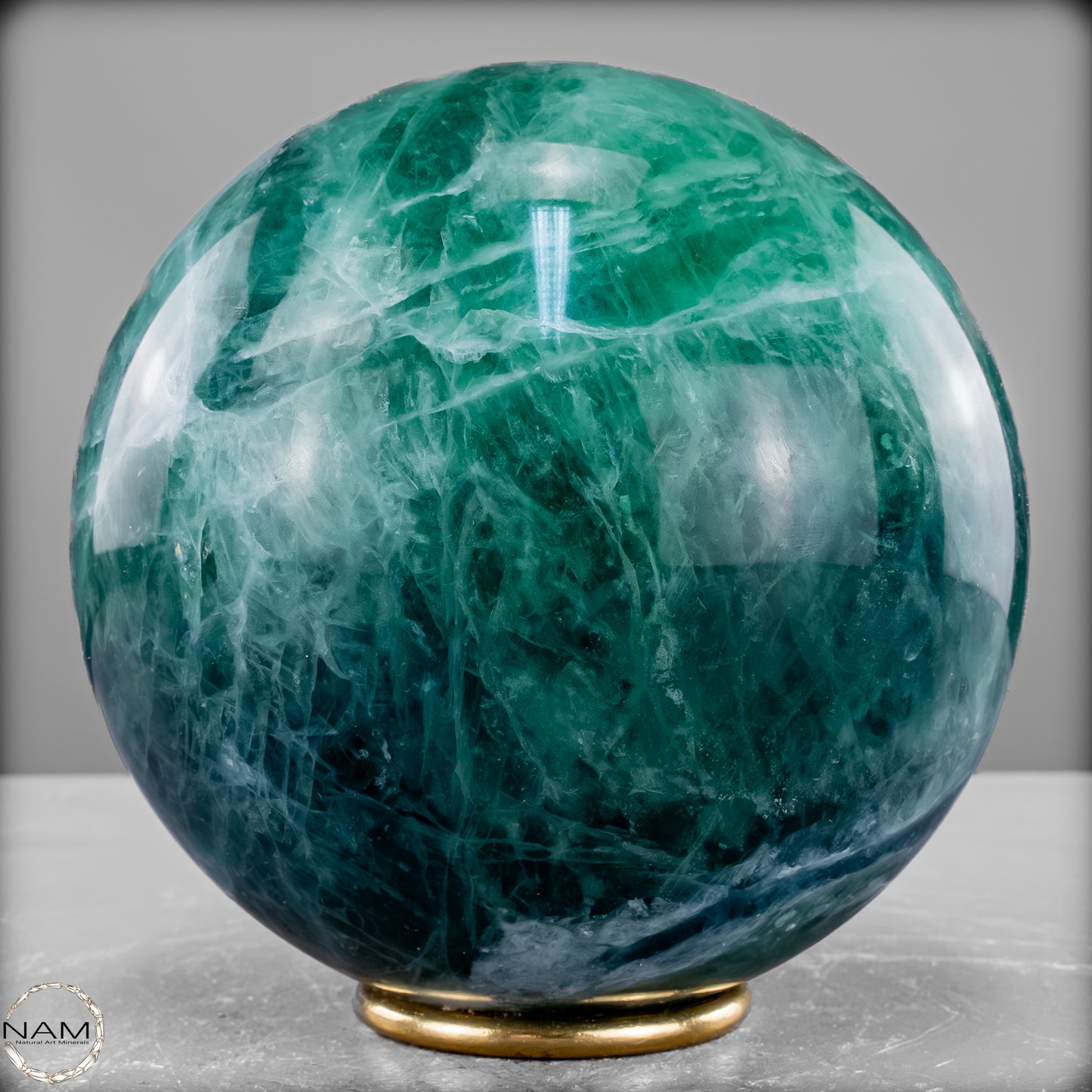 Natürliche Grüne Fluorit Kristallkugel, Spitzenqualität - 5472,69 g